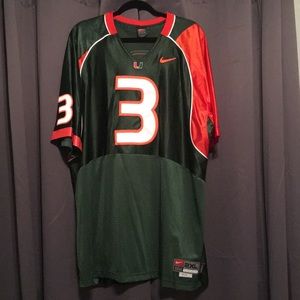 University of Miami Hurricanes XXL Jersey. #3